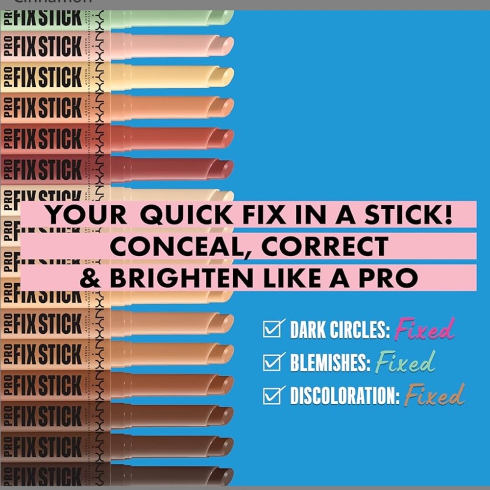 NYX Pro Fix Stick Correcting Concealer ‘Cinnamon’ NEW - Picture 3 of 5